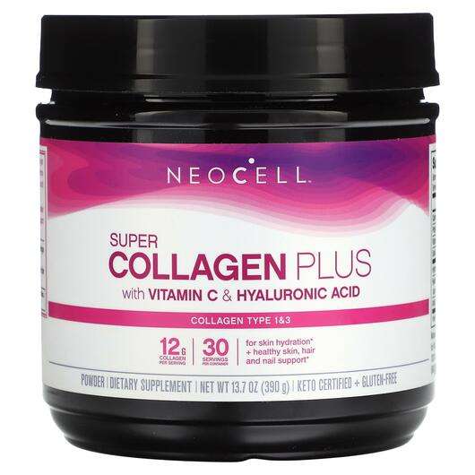 Основное фото товара Neocell, Коллаген, Super Collagen Plus with Vitamin C & Hy...