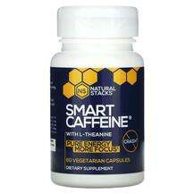 Natural Stacks, Smart Caffeine With L-Theanine, Кофеїн, 60 капсул