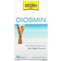 Natural Balance, Diosmin Vein Health Support, Діосмін, 60 табл...