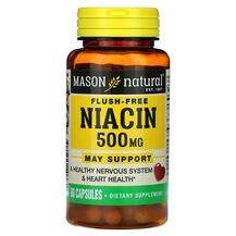 Mason, Niacin Flush Free 500 mg, Ніацин, 60 капсул