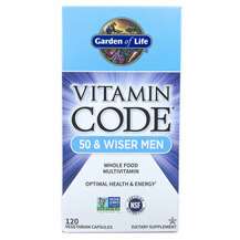 Garden of Life, Vitamin Code 50 & Wiser Men, 120 Capsules