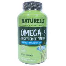 Naturelo, Omega-3 Triglyceride Fish Oil 1100 mg, 120 Softgels