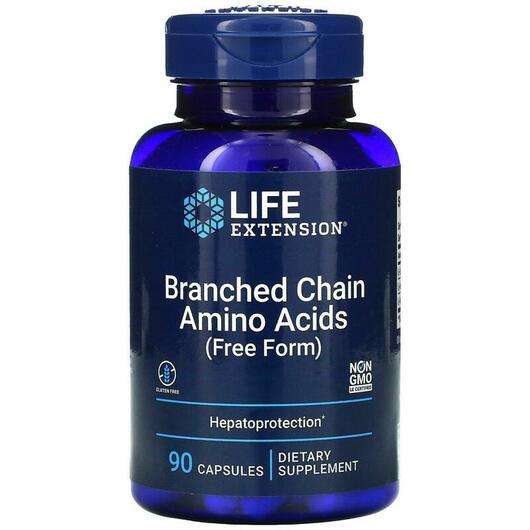 Основне фото товара Life Extension, Branched Chain Amino Acids, Амінокислоти, 90 к...
