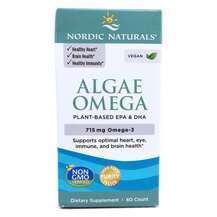 Nordic Naturals, Algae Omega, Омега з водоростей, 60 капсул