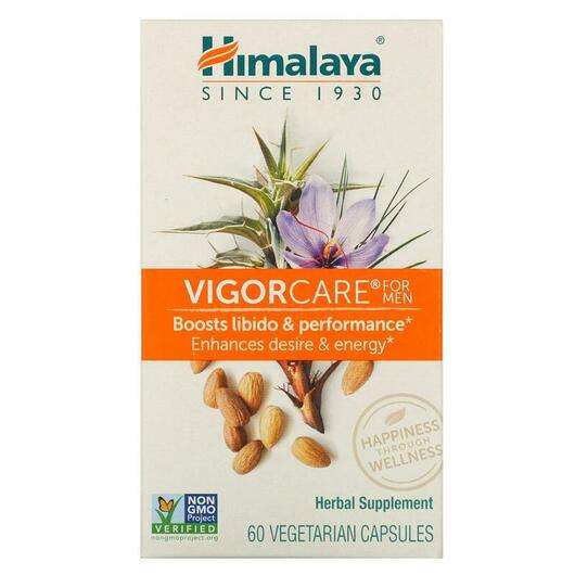 Основне фото товара Himalaya, Herbal Healthcare VigorCare for Men, Трави, 60 капсул