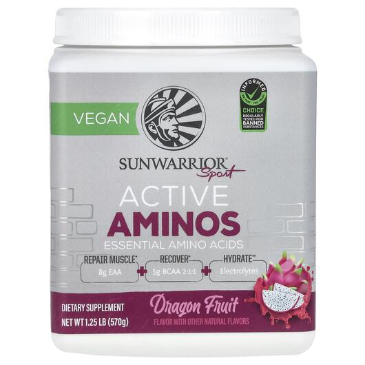 Основне фото товара Sport Active Aminos Dragon Fruit Основне фото товара Sunwarrior, Sport Active Aminos Dragon Fruit, Пітая, 570 г
