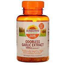 Sundown Naturals, Odorless Garlic Extract 1000 mg, 250 Softgels