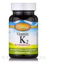 Vitamin K2 as MK-4 Menatetrenone 5 mg Витамин K2 Carlson Vitamin K2 as MK-4 Menatetrenone 5 mg Витамин K2 Carlson