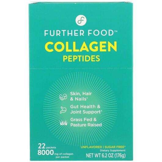 Основное фото товара Further Food, Коллагеновые пептиды, Collagen Peptides Unflavor...