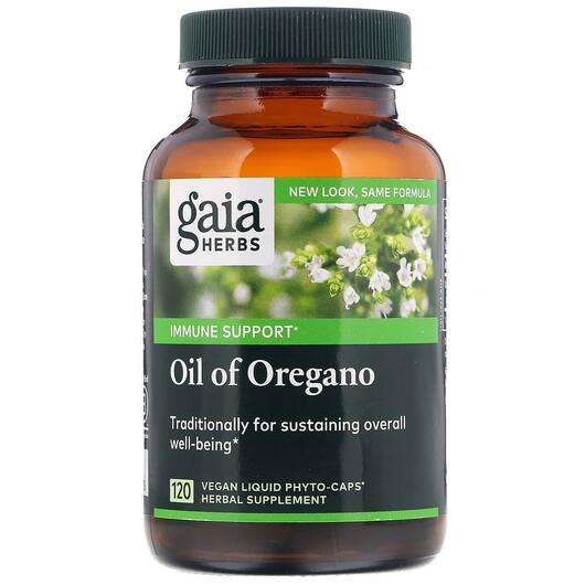 Основное фото товара Gaia Herbs, Масло орегано, Oil of Oregano, 120 капсул