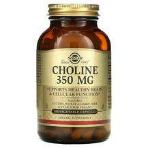 Solgar, Choline 350 mg, Холін 350 мг, 100 капсул
