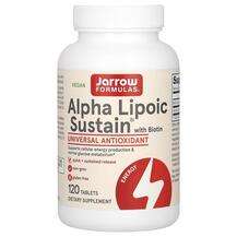Jarrow Formulas, Alpha Lipoic Sustain, Альфа-ліпоєва з біотино...