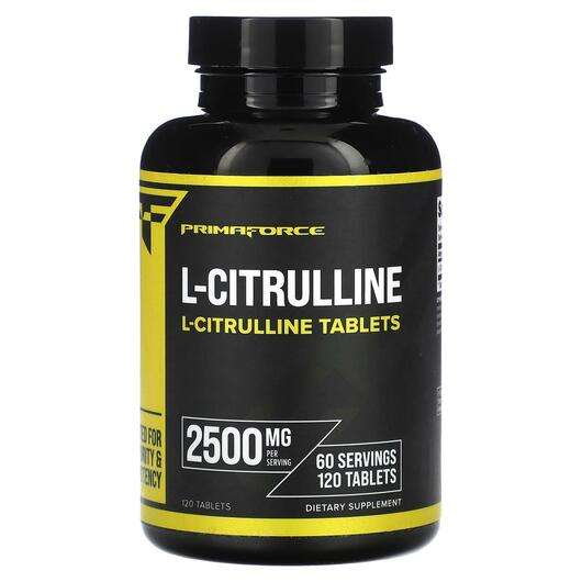 Основне фото товара Primaforce, L-Citrulline 2500 mg, L-Цитруллін, 120 таблеток