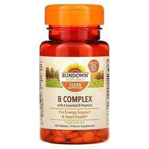 Sundown Naturals, B Комплекс, B-Complex 100, 100 таблеток