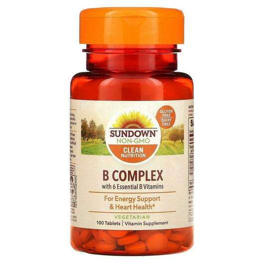 Основне фото товара Sundown Naturals, B-Complex 100, B Комплекс, 100 таблеток