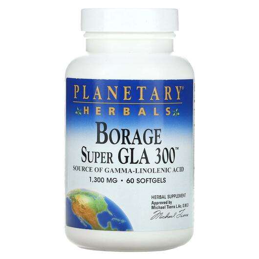 Основное фото товара Planetary Herbals, Гамма-линоленовая кислота, Borage Super GLA...