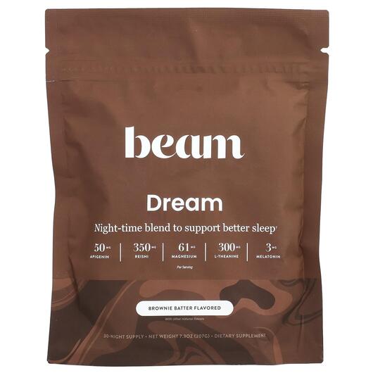 Основне фото товара Beam Organics, Dream Brownie Batter, Підтримка сну, 207 г