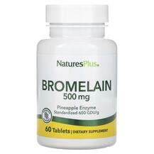 Natures Plus, Bromelain 500 mg, Бромелайн, 60 таблеток