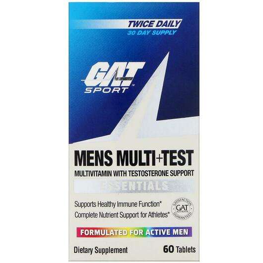 Основное фото товара GAT, Витамины для мужчин, Mens Multi + Test, 60 таблеток