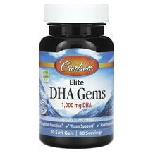 ДГК Elite DHA Gems 1000 mg Carlson 30 капсул