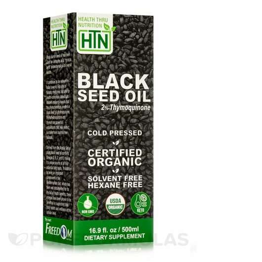 Основное фото товара Масло Черного Тмина, Black Seed Oil Liquid 2% Thymoquinone Col...