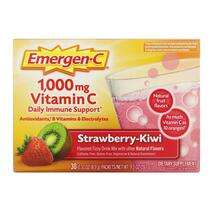 Emergen-C, Витамин C, Vitamin C Strawberry-Kiwi 1000 mg 30 Pac...