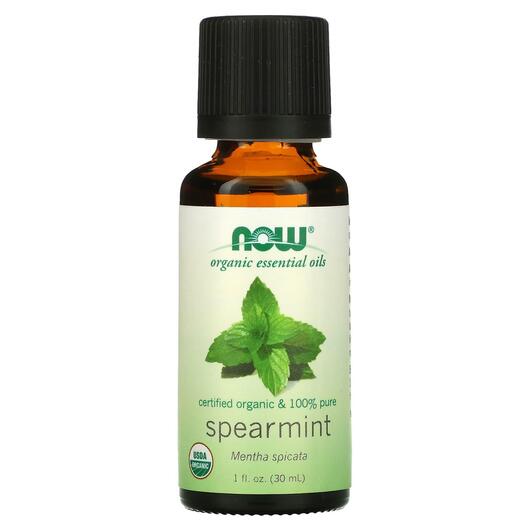 Основне фото товара Pure Essential Oil Organic Spearmint Основне фото товара NOW Foods, Pure Essential Oil Organic Spearmint, Ефірна олія, 30