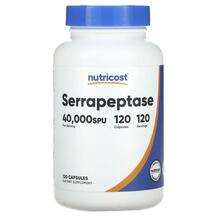 Nutricost, Серрапептаза, Serrapeptase 40000 SPU, 120 капсул