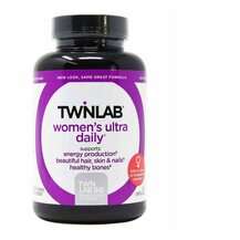 Twinlab, Мультивитамины для женщин, Women's Ultra Daily, 120 к...