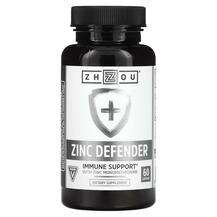Zhou Nutrition, Zinc Defender, Цинк 30 мг + B6, 60 капсул