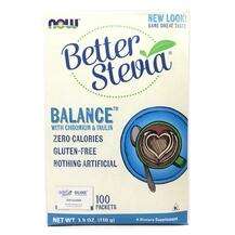 Now, Better Stevia Balance with Chromium & Inulin 100 Pack...