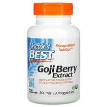 Doctor's Best, Goji Berry Extract, Екстракт ягід годжі 600 мг,...