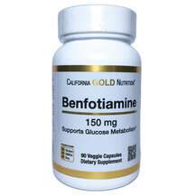 California Gold Nutrition, Benfotiamine 150 mg, 90 Veggie Caps...