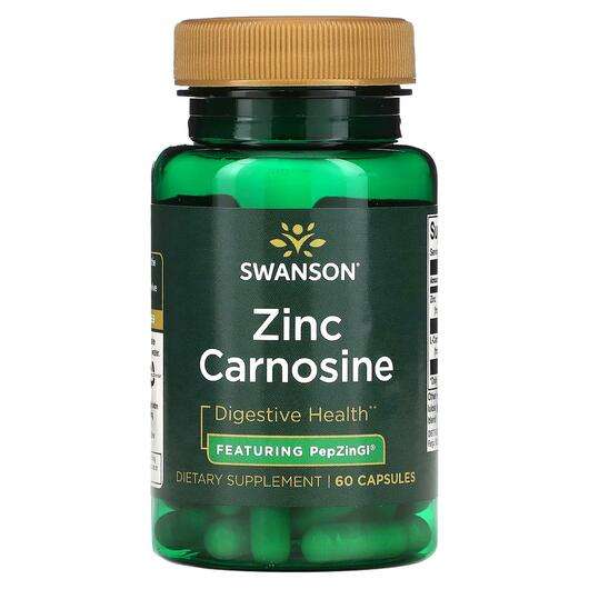 Основное фото товара Swanson, Цинк, Zinc Carnosine, 60 капсул
