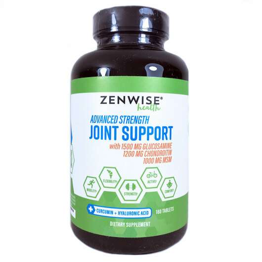 Основне фото товара Zenwise, Advanced Strength, Підтримка суглобів, 180 таблеток