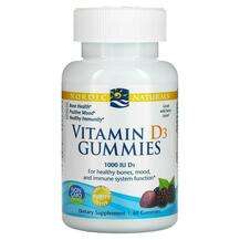 Nordic Naturals, Vitamin D3 Gummies Wild Berry 1000 IU, Вітамі...