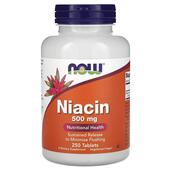 Ніацин 500 мг Niacin 500 mg NOW 250 таблеток