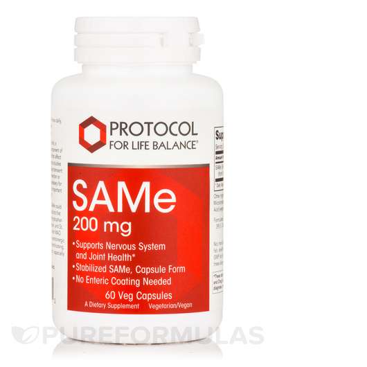 Основне фото товара Protocol for Life Balance, SAMe 200 mg, S-Аденозил-L-метионін,...