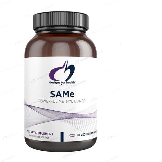 Основне фото товара Designs for Health, SAMe, S-Аденозил-L-метионін, 90 капсул