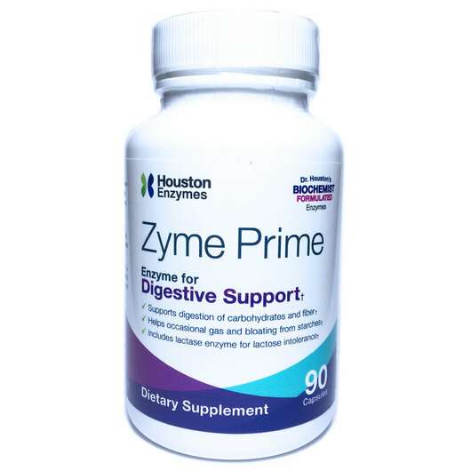 Основне фото товара Houston Enzymes, Zyme Prime, Ферменти, 90 капсул