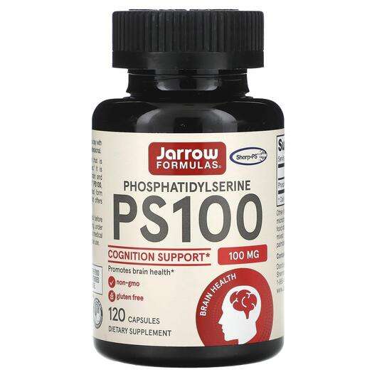 Основное фото товара Jarrow Formulas, Фосфатидилсерин 100 мг, PS100, 120 капсул
