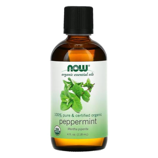 Основне фото товара NOW Foods, Pure Essential Oil Organic Peppermint, Ефірна олія, 11