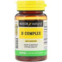 Mason, B-комплекс, B-Complex 100, 100 капсул