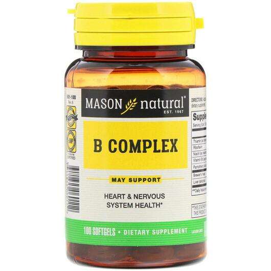 Основное фото товара Mason, B-комплекс, B-Complex 100, 100 капсул