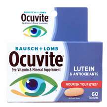 Bausch & Lomb, Витамины для здоровья зрения, Ocutive, 60 т...