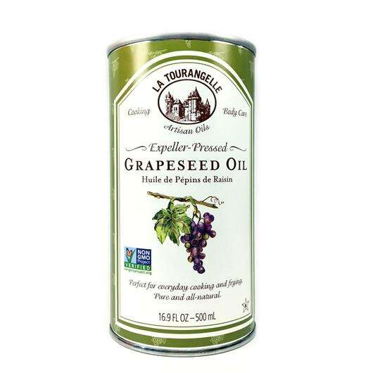 Основное фото товара Grapeseed Oil Основное фото товара La Tourangelle, Экстракт виноградных косточек, Grapeseed Oil, 500
