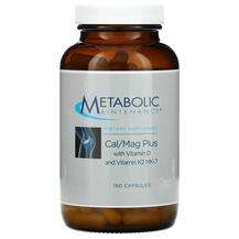 Витамин K2, Cal/Mag Plus with Vitamin D and Vitamin K2 MK-7, 1...