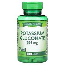 Nature's Truth, Калий, Potassium Gluconate 595 mg, 100 капсул