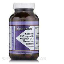 Kirkman, Calcium 250 mg with Vitamin D-3 Chewable, Кальцій та ...