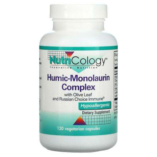 Основне фото товара Nutricology, Humic-Monolaurin Complex, Монолаурин, 120 капсул